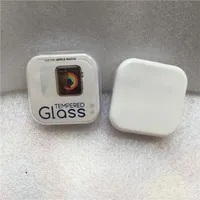 Telaio Glue Tipo di vetro Temperato Pellicola Protezione dello schermo della pellicola 3D Caso curvo completo 38mm 42mm Series 1/2/3 Protezione antigraffio con scatola di cristallo