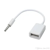 2.5mm maschio Aux Audio Plug Jack To USB 2.0 Femmina Convertitore Cable Cable Car MP3 Musica per il telefono cellulare Samsung S6