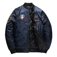 Men&#039;s Jackets Mens Bomber Jacket Winter Warm Casual Fashion Pure Color Zipper Outwear Coat Tops Men Chaquetas Hombre