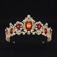 Gümüş Altın Kristal Taçlar Gelin Tiara Kafa Moda Kraliçesi İçin Parti Düğün Taç başlıkiçi Süsleme Düğün Saç Takı Aksesuar