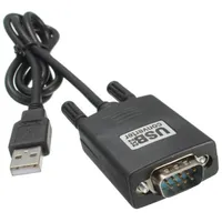 100 stks USB tot 9 PIN RS232 RS-232 Seriële poort COM-adapterkabel Converter Y-105 USB naar Dual Chip DB9 GPS PL2303 + ADM211 1M / 3FT