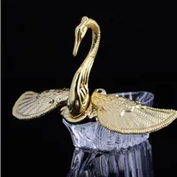 Estilos Europeu Acrílico Ouro Prata Swan Doce Doce Presente Jewely Caixa Doces Caixas de Presente Doces Casamento Favores Titulares