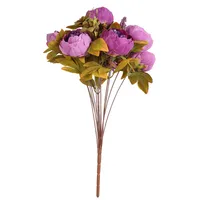 Nordische simulierte Blume Pfingstrose im europäischen Stil umwickelte Kernpfingstrose mit hochwertigen falschen Blumen im Herbstfrühlingspfingstrosen-Hochzeitsfestdekor