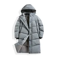 남자 파카 겨울 남성 긴 윈드 브레이커 다운 패션 브랜드 고품질 재킷 가열 퍼프 코트