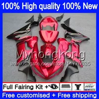 Corpo per Kawasaki ZX 6R ZX600 600cc 6 R ZX636 2005 2006 210MY.0 ZX636 600 CC ZX6R 05 06 ZX600 ZX 636 ZX6R 05 06 Carena fiamme kit Red
