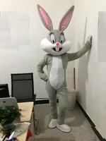 Продажа фабрики скидки 2019 Профессиональный талисман пасхи зайчика пасхи костюмов кролика и Bugs Bunny взрослый на продажу