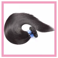 Brasilianska Virgin Hair Long Inch 30-40INCH Straight 3 Bundles Naturfärg Partihandel Hårprodukter Silky Wefts Tre Pieces En uppsättning