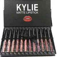 12 stücke in 1 matt liquid lipstick kit lange dauerhafte lippe farbe gloss foundation make-up lipgloss set