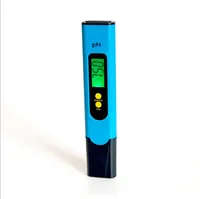 50 sztuk Hurtownie Cyfrowy miernik pH 0.00-14.00 Tester wody Tester Pióro Sonda Szklana Wyświetlacz LCD Monitor pH dla basenu akwarium, żywność ECT.