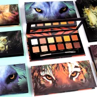 Maquiagem KACAYLA Perfeito Eyeshadow Diário Explorador 12 Cor Tiger Leitão Sombra Lobo Ice 12 Animal Color Sombra