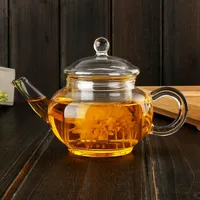 Nieuwe 250 ml Hoogwaardige hittebestendige borosilicaat glazen theepot innerlijke filter theeketel Kung fu thee koffie pot groothandel