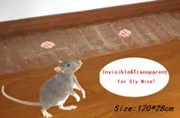 Hogar transparente invisible Ratonera Rat tabla adhesiva a prueba de agua Reutilización ratones Trampa