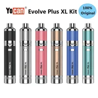 YOCAN EVOLVE PLUS XL Kit Dab Vape Caneta Vaporizador De Cera De Cigarro Eletrônico Kits 1400mAh Bateria Quad Bobina 6 Cores Original