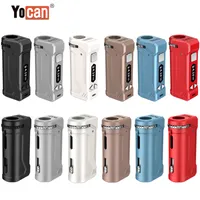 Original YOCAN UNI PRO KIT BATERIA 650MAH VV Baterias com Tela OLED 2.0V-4.2V Ajuste todos os 510 cartuchos de Vape e Mods de cigarro