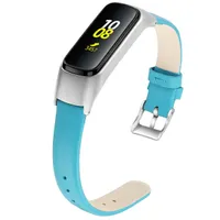 Zespół skórzany dla Samsung Galaxy Fit-E R375 Watchband Watch Strap Wymiana Wymiana Nadgarstek Bransoletka 93006
