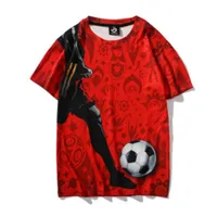 Russland Weltmeisterschaft 2018 3D-Druckfußball T-shirts Kurzarm Sommer Lässige Männer T-Shirts T-Shirts T-Shirts Perfekt plus Größe asiatisch S-2XL