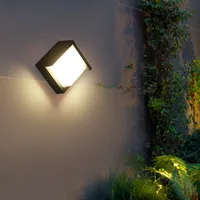 35 LEDs Ev Aydınlatma Açık Duvar Işık Dışında Sıcak Beyaz Duvar Lambası Ön Kapı Koridor Su Geçirmez Alüminyum Akrilik Kabuk RW222
