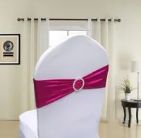 Lycra Spandex fertiger Rand Stuhlbänder elastischer Stuhl Flügel mit Schnalle für weddingfinished Kanten Lycra Spandex Stuhlbänder