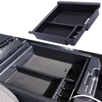 Tacoma 2016-2020 Center Console Organizer Insert ABS Black Materials Tray, Armrest Box Secondary Storage
