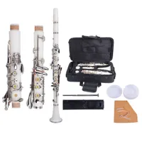 Ny professionell skola studentband 17Key b Tune ABS klarinett vit