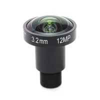 12Megapixel (4K Lens) fija M12 lente ojo de pez 3.2mm lente de 160 grados para la cámara de circuito cerrado de televisión IP 4K o 4K acción del deporte de DV