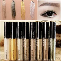 Hot 8 Farben glänzende Bronzer Gold Lidschatten Flüssigkeit Eyeliner Schimmer Glitter Glänzende Make-up Maquiagem Lidschatten