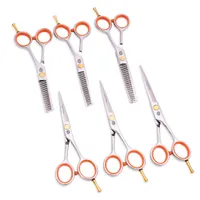 Professional Grooming Scissors 4,5" 5" 5.5" inoxidável tesoura de corte Emagrecimento Shears Dog Shears Pet Scissors Chegada nova Z1017