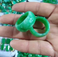 Natürliche burmesische Jade Eine Ware getrocknete grüne Eisenring Ring Yang grünen Ring Großhandel Durchmesser 17-20 mm