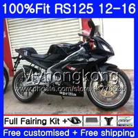 Aprilia RS-125 RS125RR RS4 2012 2013 2014 2014 2014 2014 2014 2014 2014 2014 2014 2014 2014 2015 RS125 RS125 12 13 14 15 16フェアリンググロスブラックキット