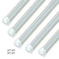 V-Shaped 2ft 4ft 5ft 6ft T8 Integrated 18W 28W 36W Led Tubes Double Sides SMD2835 Led Fluorescent free shipping