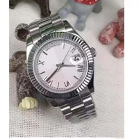 Großhandel Präsident Day-Date Sapphire Cystal Genf Luxus Herrenuhren Automatische Mechanische Uhrwerk Edelstahl Männliche Armbanduhr