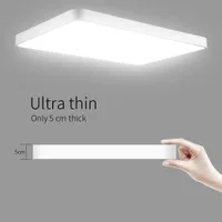 48W ultra ince LED salon lambası far 2020 yeni LED tavan lambası, modern minimalist odada lamba yatak odası gece lambası lambalar