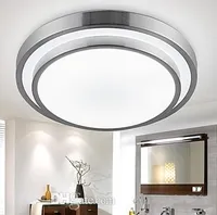 Aluminium PVC encastré Lumières LED Diamètre 35cm 18W Cuisine Lumière Ronde Simple Moderne Plafond Lampes Éclairage Downlight LLFA