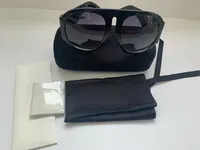 2022 Luxus übergroße Landebahn -Sonnenbrille mit originaler Boxschwarz 0152 Markendesigner Sonnenbrille mit Originalkästen für Frauen rund Sommer 8068