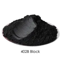 Poudre de perle de pigments minéraux Mica en poudre de type 402B noir pour voiture Colorant Colorant Savon Nail Automobile Artisanat Arts Peinture acrylique 500g / lot