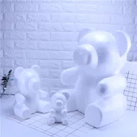 PE Foam Modellering Polystyreen Bear Rabbit Hond voor PE Rose Flower Head Bear Craft voor Gift Valentine's Day
