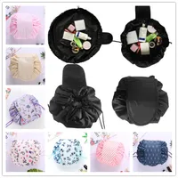 Lazy Cosmetic Bag Drawstring Magic Makeup Bags Sundry Storage Organizer Travel Pouch Portable Wash Toiletry Bag Unisex