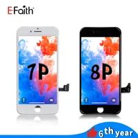 Efaith painéis preto e branco lcd para iPhone 7 plus / 8 plus display tela de toque digitador conjunto DHL grátis