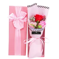 비누 꽃 시뮬레이션 3 카네이션 꽃다발 비누는 발렌타인 데이 선물 박스 꽃다발 꽃다발 선물 상자 장미