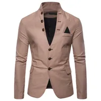 New Fashion Bussole Designer Suit Uomo Multi-bottone Designer Decorativo Designer Mens Suit Giacca Casual Stand-Collar Men Suit Euro Code M-2XL