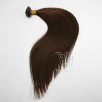 VM vorgebunden u Tip Straight Hair Extensions 1g / strang 80g 100g 120g Keratinkleber hochwertige menschliche Haarverlängerungen # 1b # 8 # 613