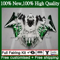 Kit Green Flame för Yamaha YZF600 YZFR6 08 12 13 14 15 16 YZF-R600 91MF17 YZF R 6 YZF-R6 YZF R6 2012 2013 2014 2015 2016 Fairing Bodywork