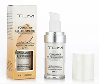 Stock Prezzo di fabbrica TLM Flawless Color Change Fondotinta liquido 30ml Trucco a lunga durata Modifica del tono della pelle mediante miscelazione