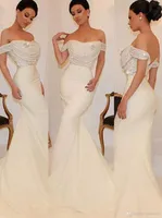 Newest Sexy Off Shoulder Trumpet Bridesmaid Dresses New Cheap Wedding Guest Dress Sequined Spandex Long Formal Gowns robes de soirée