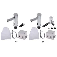 Bathroom Automatic Infrared Sensor Sink Faucet Touchless Basin Water Tap Deck Mounted