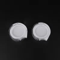 Высококачественные инструменты макияжа 100 шт. X 2G пластиковая тень для глаз / крема / Blush JAR 2ML белый + прозрачный косметический упаковочный ящик бесплатная доставка