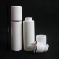 15ml 30ml 50ml 흰색 airless 펌프 병 - 추락 재충전 가능한 화장품 스킨 케어 크림 디스펜서, PP 로션 포장 컨테이너 향수 병