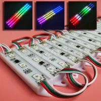 12V WS2811 5050 RGB LED Pixel Modul Light Lamp Streifenklebeband 3LEDS ADRESSABLEMAGIAL DREAM Full Farbwechsel und IP65 wasserdicht für Frontfensterzeichen