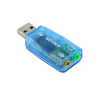 USB External 5.1 Sound Card Independent Sound Card Free Drive for PC Laptop Computer