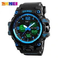 SKMEI 새로운 패션 스포츠 군사 남자 시계 밝은 시계 쿼츠 손목 시계 디지털 시계 군사 위장 방수 시계 1155B
